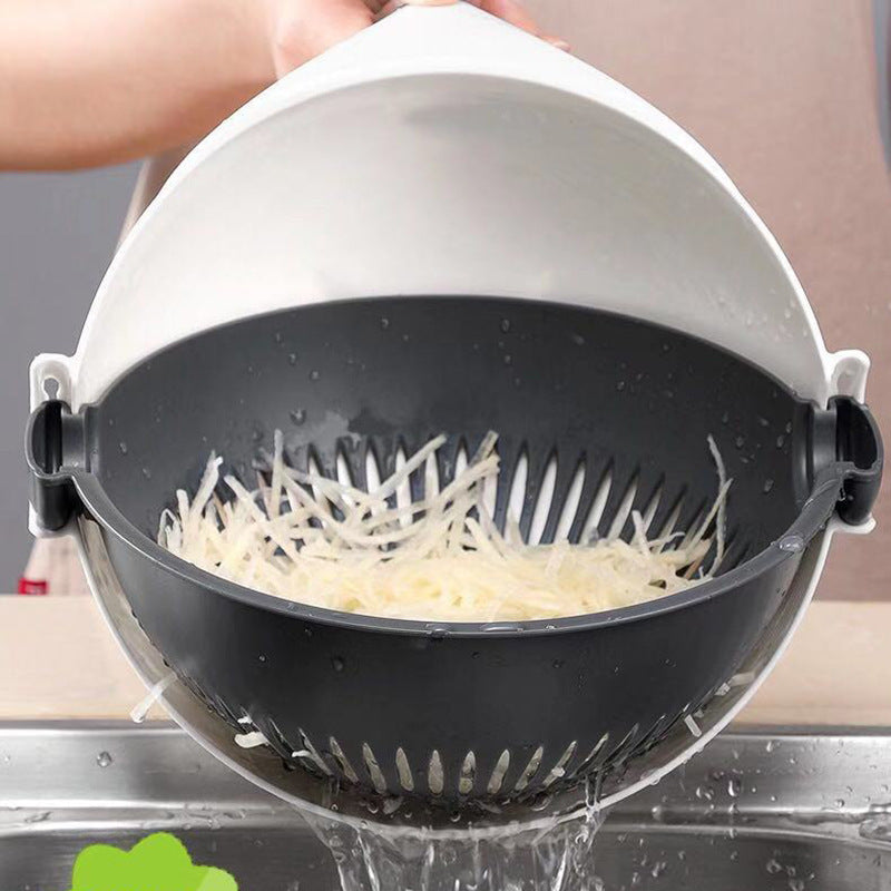 Versatile food grater and slicer with multiple attachments for various dishes A&S Collection