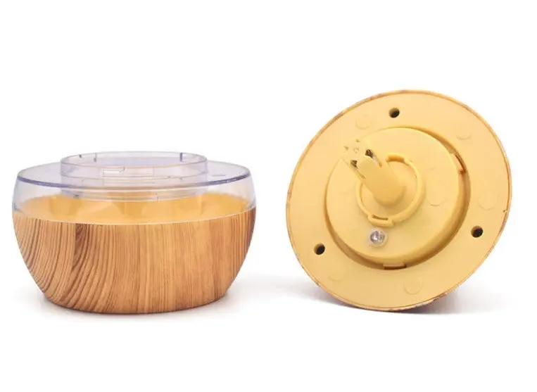 Wood grain essential oil diffuser with LED light, perfect for aromatherapy A&S Collection