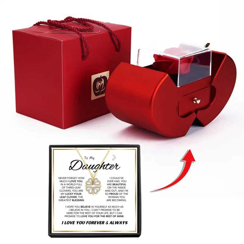 To My Daughter Four Leaf Clover Necklace A&S Collection