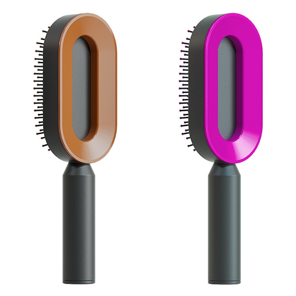 Self Cleaning Hair Brush For Women One-key Cleaning Hair Loss Airbag Massage Scalp Comb Anti-Static Hairbrush CJ