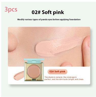 Soft And Balanced Durable Waterproof And Sweatproof Smear-proof Makeup Concealer With Powder Puff A&S Collection