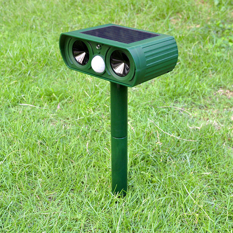 Eco-friendly Solar-Powered Ultrasonic Animal Repeller for humane wildlife control. A&S Collection