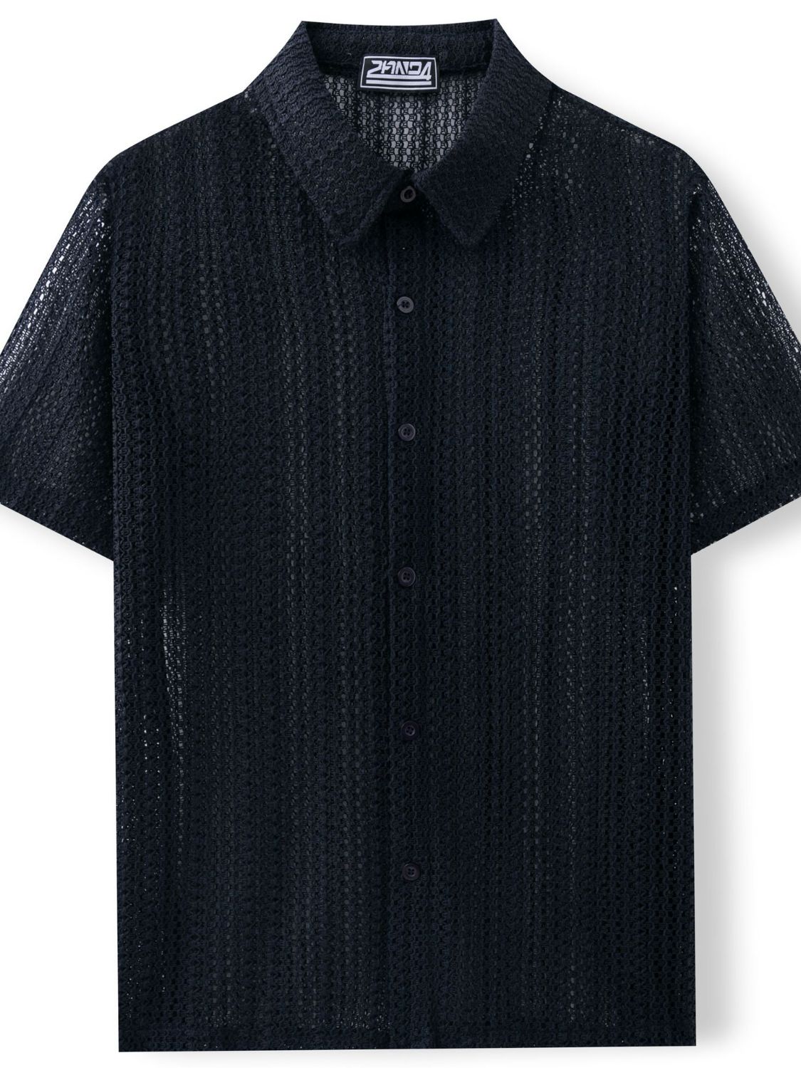 Men's Plus Size Button Down Short Sleeve Shirt.
