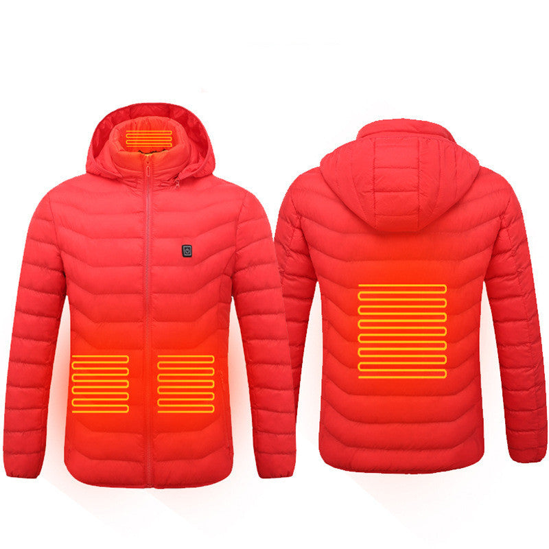 New Heated Jacket Coat USB Electric Jacket Cotton Coat Heater Thermal Clothing Heating Vest Men's Clothes Winter A&S Collection