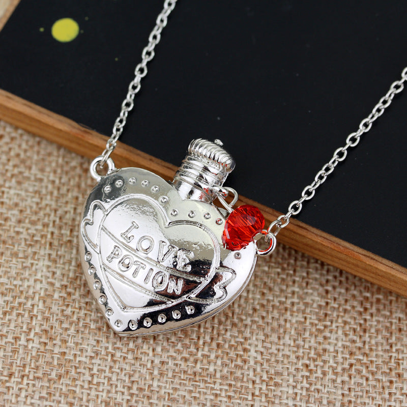 Fashion Necklace Love Poison Love Pill Bottle Pendant Valentines Day Gift A&S Collection