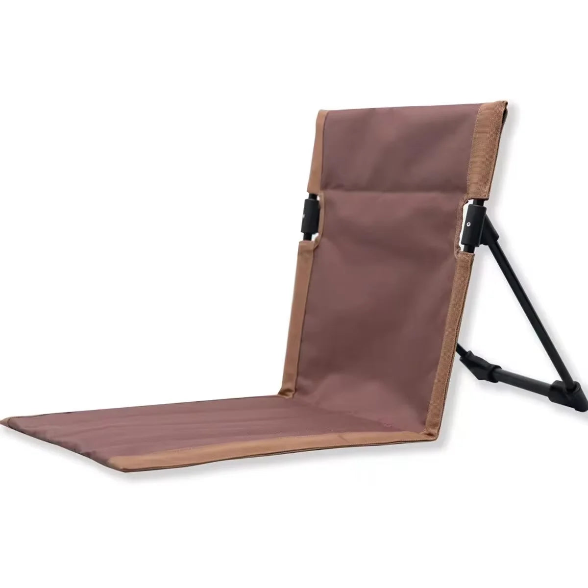 Foldable Camping Chair Outdoor Garden Park Single Lazy Chair Backrest Cushion Picnic Camping Folding Back Chair Beach Chairs A&S Collection