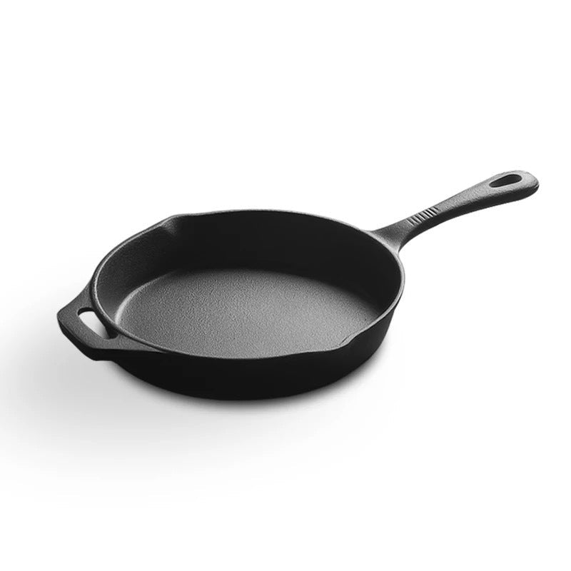 Uncoated Cast Iron Non-Stick Pan - Durable, Chemical-Free Cooking for Healthier Meals CJ