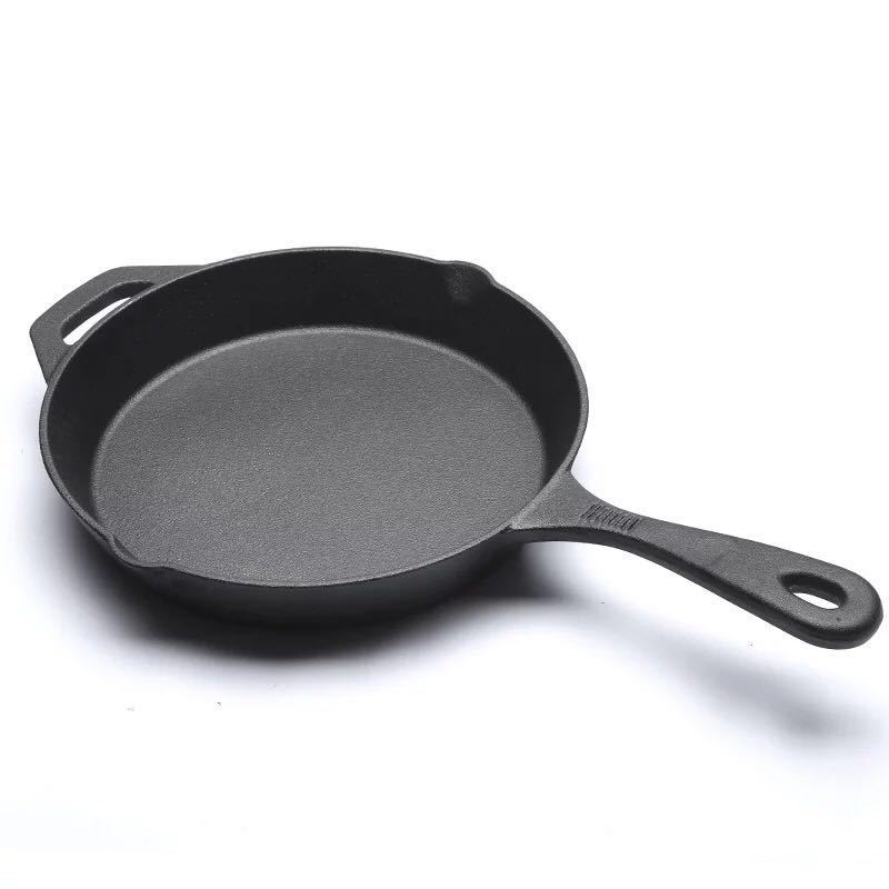 Uncoated Cast Iron Non-Stick Pan - Durable, Chemical-Free Cooking for Healthier Meals CJ