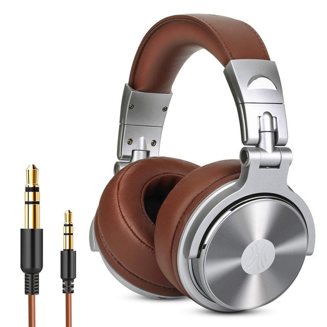 Pro Audio Headphones with Built-In Wired Sound Card - Premium Monitoring for Audiophiles.