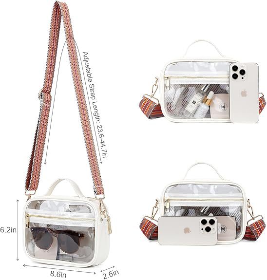 Stylish Clear Crossbody Purses for Women: Chic and Functional Design – Perfect for Events, Everyday Use, and Fashion-Forward Looks CJ