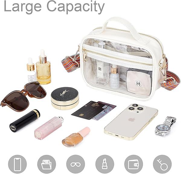 Stylish Clear Crossbody Purses for Women: Chic and Functional Design – Perfect for Events, Everyday Use, and Fashion-Forward Looks CJ