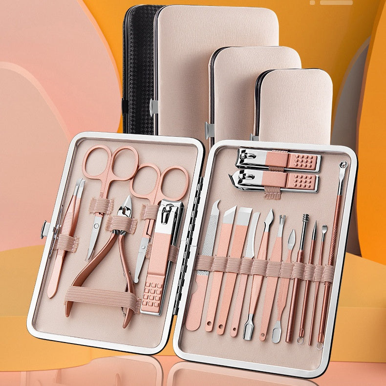 Professional Scissors Nail Clippers Set Ear Spoon Dead Skin Pliers Nail Cutting Pliers Pedicure Knife Nail Groove Trimmers A&S Collection