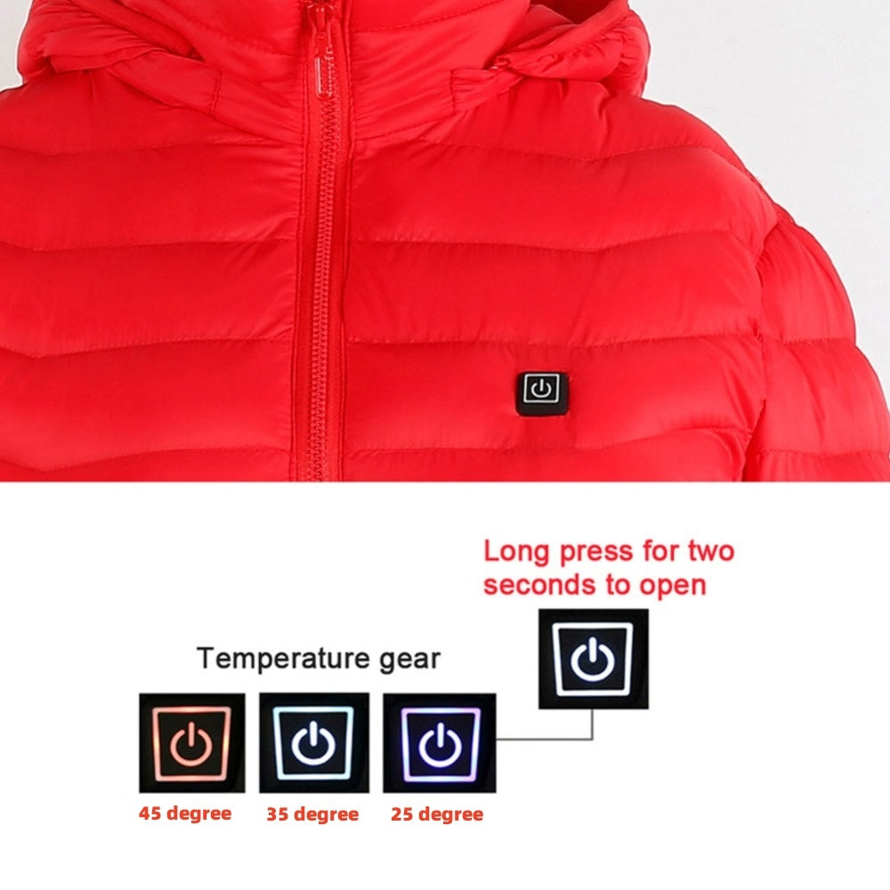 New Heated Jacket Coat USB Electric Jacket Cotton Coat Heater Thermal Clothing Heating Vest Men's Clothes Winter A&S Collection