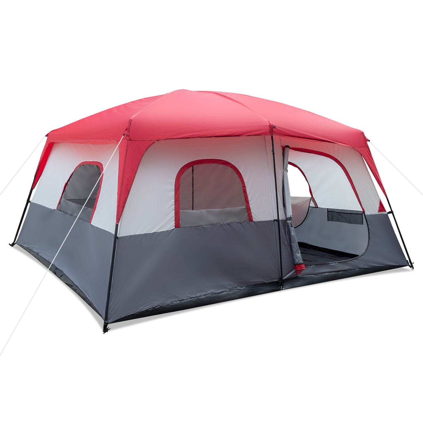 Red And White Camping Tent 430x430x210cm A&S Collection
