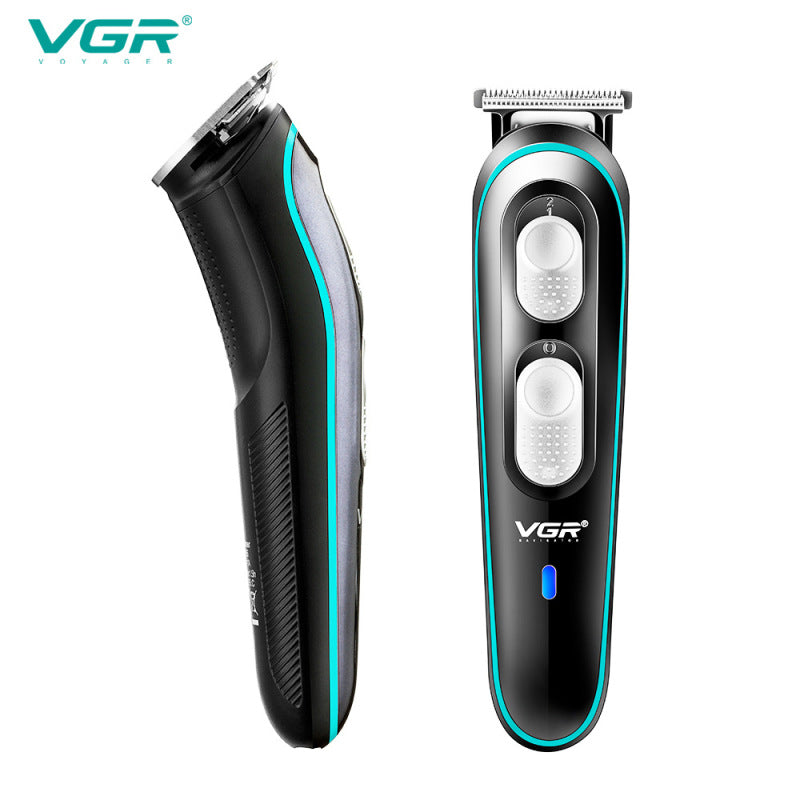 VGR V-0551 Professional Hair Trimmer Kit with USB charging, comb attachments, and accessories. A&S Collection