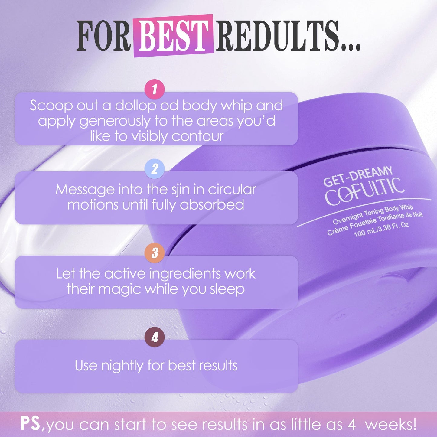 Cofultic Night Sleep Tightening Cream Flat Wrinkles A&S Collection