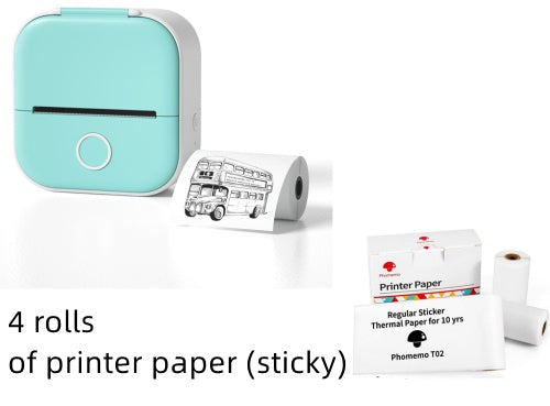 Portable Mini Thermal Label Printer: Home Photo Printer and Student Study Aid with Bluetooth Compatibility – Ideal for Price Tags and Error Correction A&S Collection