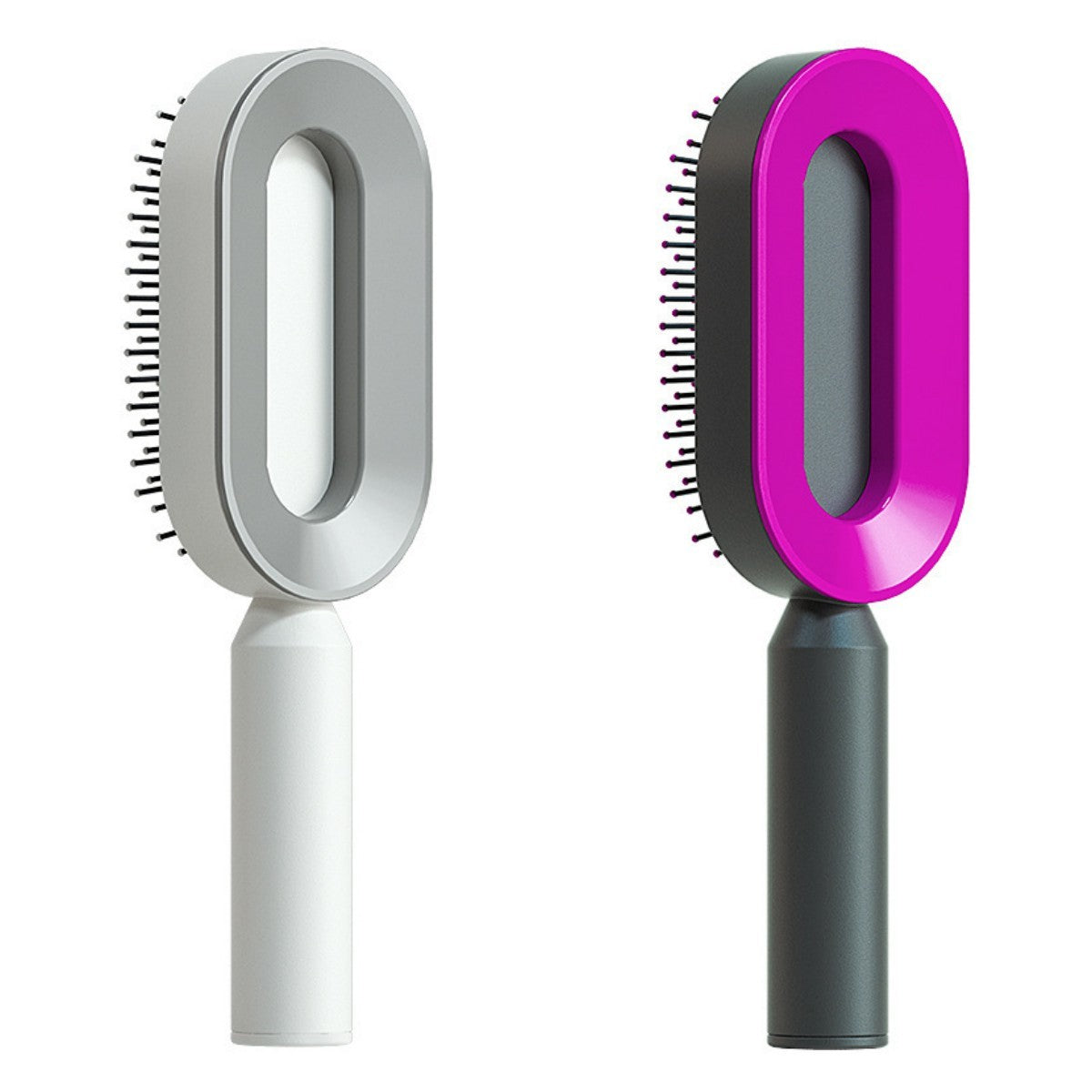 Self Cleaning Hair Brush For Women One-key Cleaning Hair Loss Airbag Massage Scalp Comb Anti-Static Hairbrush CJ