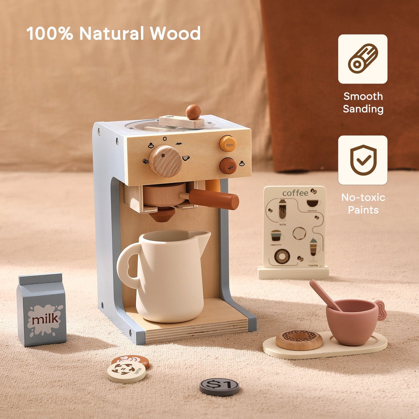 Mini Kitchen Coffee Machine Model Toys A&S Collection