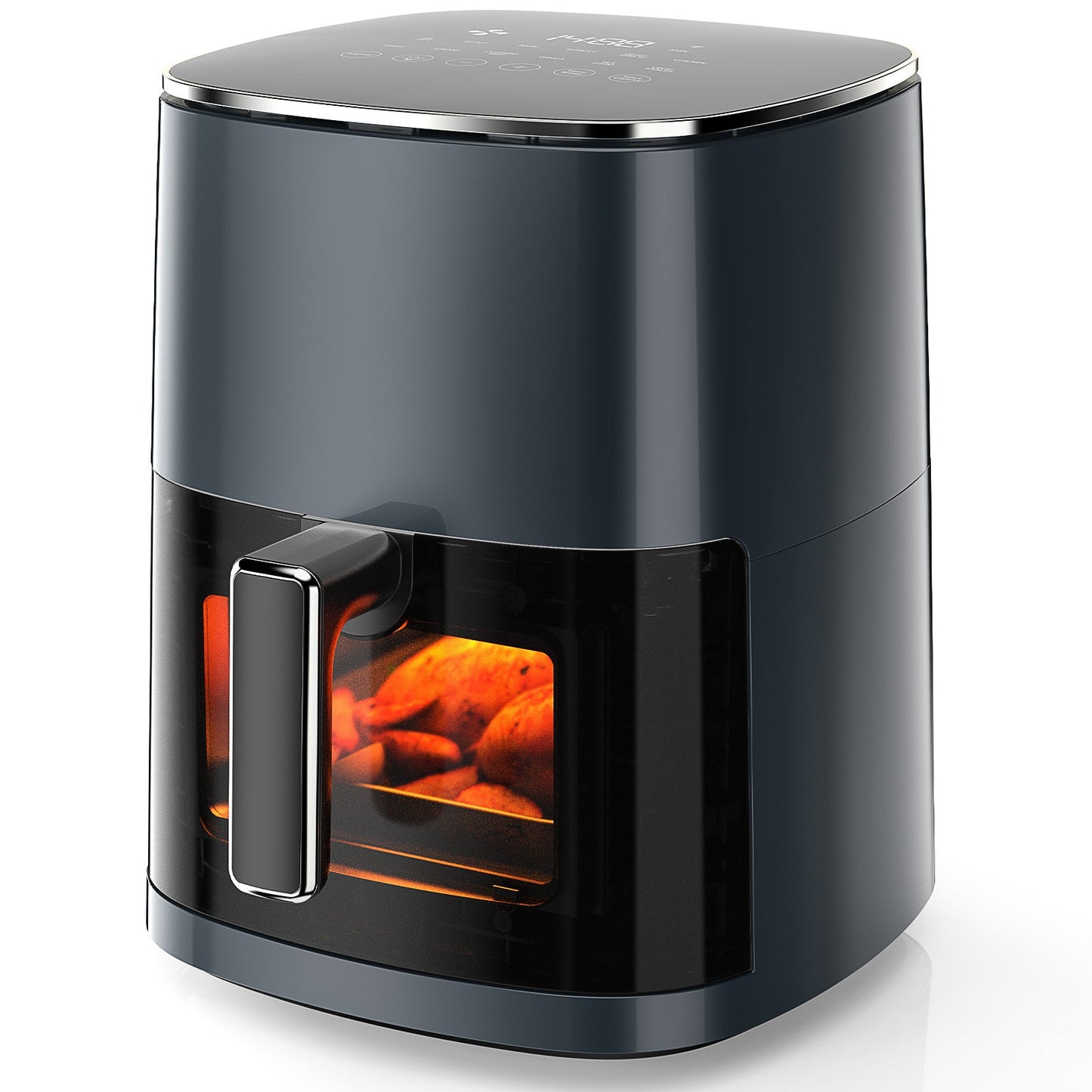 Air Fryer 6 Quart Capacity With Window Square Air Fryer 12-in-1 Air Fry, Roast, Reheat, Dehydrate, Bake, Steam With 400F A&S Collection