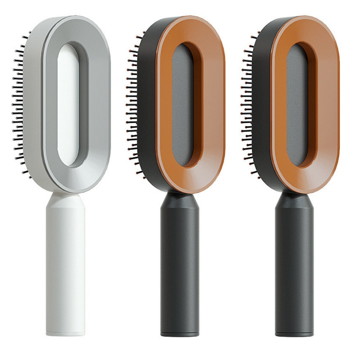 Self Cleaning Hair Brush For Women One-key Cleaning Hair Loss Airbag Massage Scalp Comb Anti-Static Hairbrush CJ