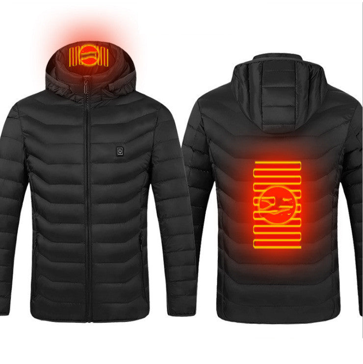 New Heated Jacket Coat USB Electric Jacket Cotton Coat Heater Thermal Clothing Heating Vest Men's Clothes Winter A&S Collection