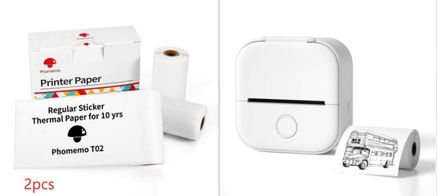 Portable Mini Thermal Label Printer: Home Photo Printer and Student Study Aid with Bluetooth Compatibility – Ideal for Price Tags and Error Correction A&S Collection