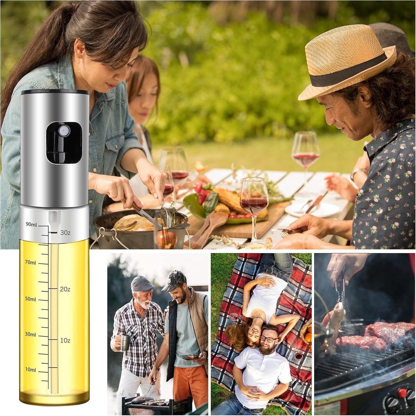 Olive Oil Sprayer: Perfect for Cooking, BBQ, Air Fryer, and More - Fine Mist Bottle for Effortless Kitchen Convenience A&S Collection