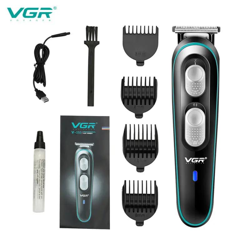 VGR V-0551 Professional Hair Trimmer Kit with USB charging, comb attachments, and accessories. A&S Collection