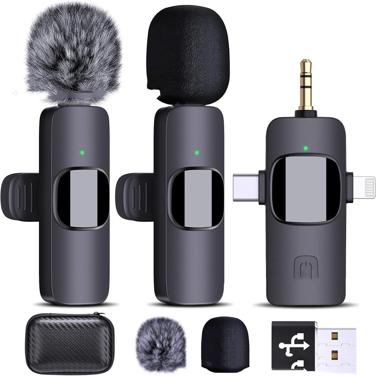 K1K9 Wireless Collar Clip Microphone - Sleek Design with Clear, Professional Audio CJ