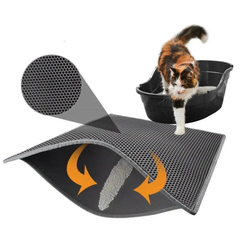 EVA double detachable litter mat Litter box cat scratch mat batch A&S Collection