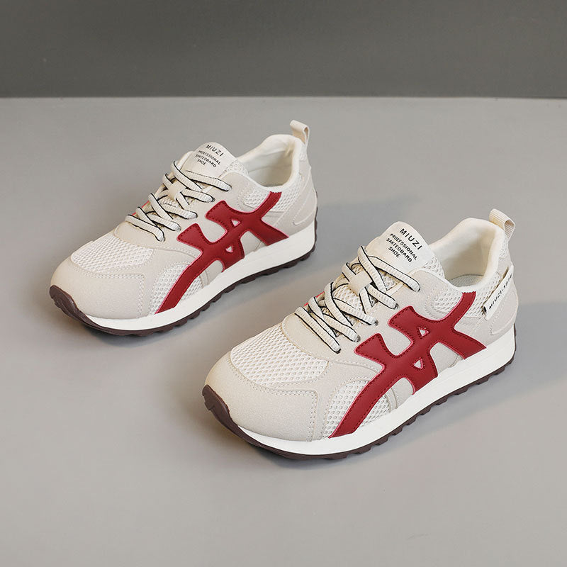 Contrast Mesh Round Toe Athletic.