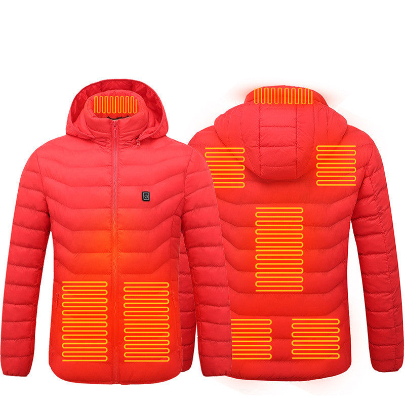 New Heated Jacket Coat USB Electric Jacket Cotton Coat Heater Thermal Clothing Heating Vest Men's Clothes Winter A&S Collection