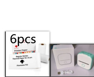 Portable Mini Thermal Label Printer: Home Photo Printer and Student Study Aid with Bluetooth Compatibility – Ideal for Price Tags and Error Correction A&S Collection