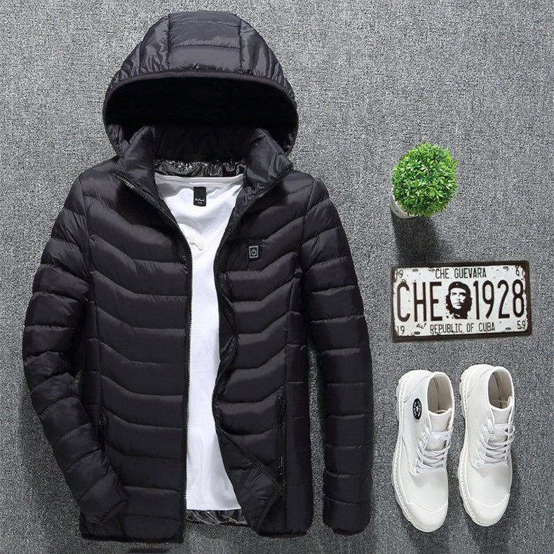 New Heated Jacket Coat USB Electric Jacket Cotton Coat Heater Thermal Clothing Heating Vest Men's Clothes Winter A&S Collection