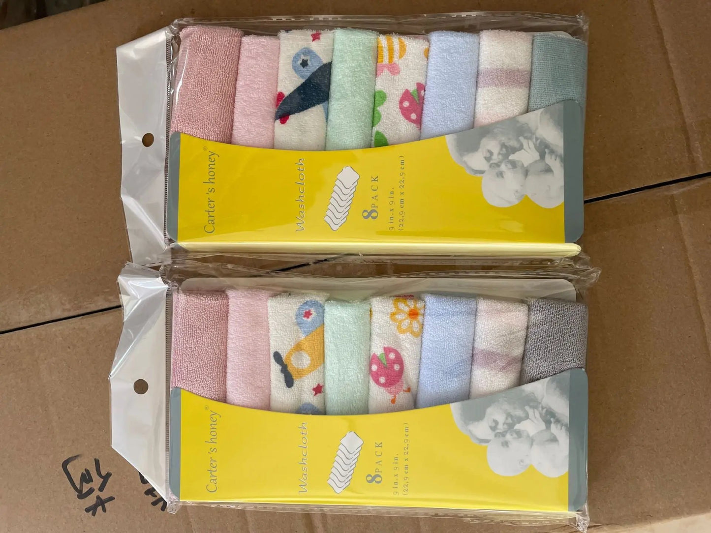 Cross-border small square towel baby drool towel small towel baby small handkerchief feeding towel 8 strips pack A&S Collection