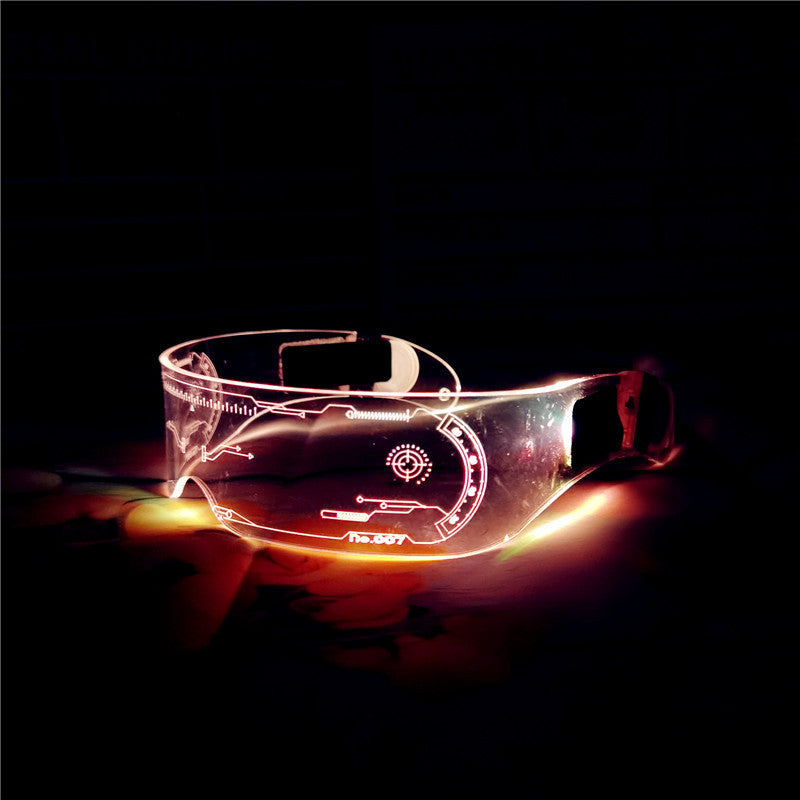 Bar Flash EL cold optoelectronic glasses Blinds Light up glasses LED flash glasses Shake sound bungee glasses A&S Collection