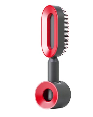 Self Cleaning Hair Brush For Women One-key Cleaning Hair Loss Airbag Massage Scalp Comb Anti-Static Hairbrush CJ