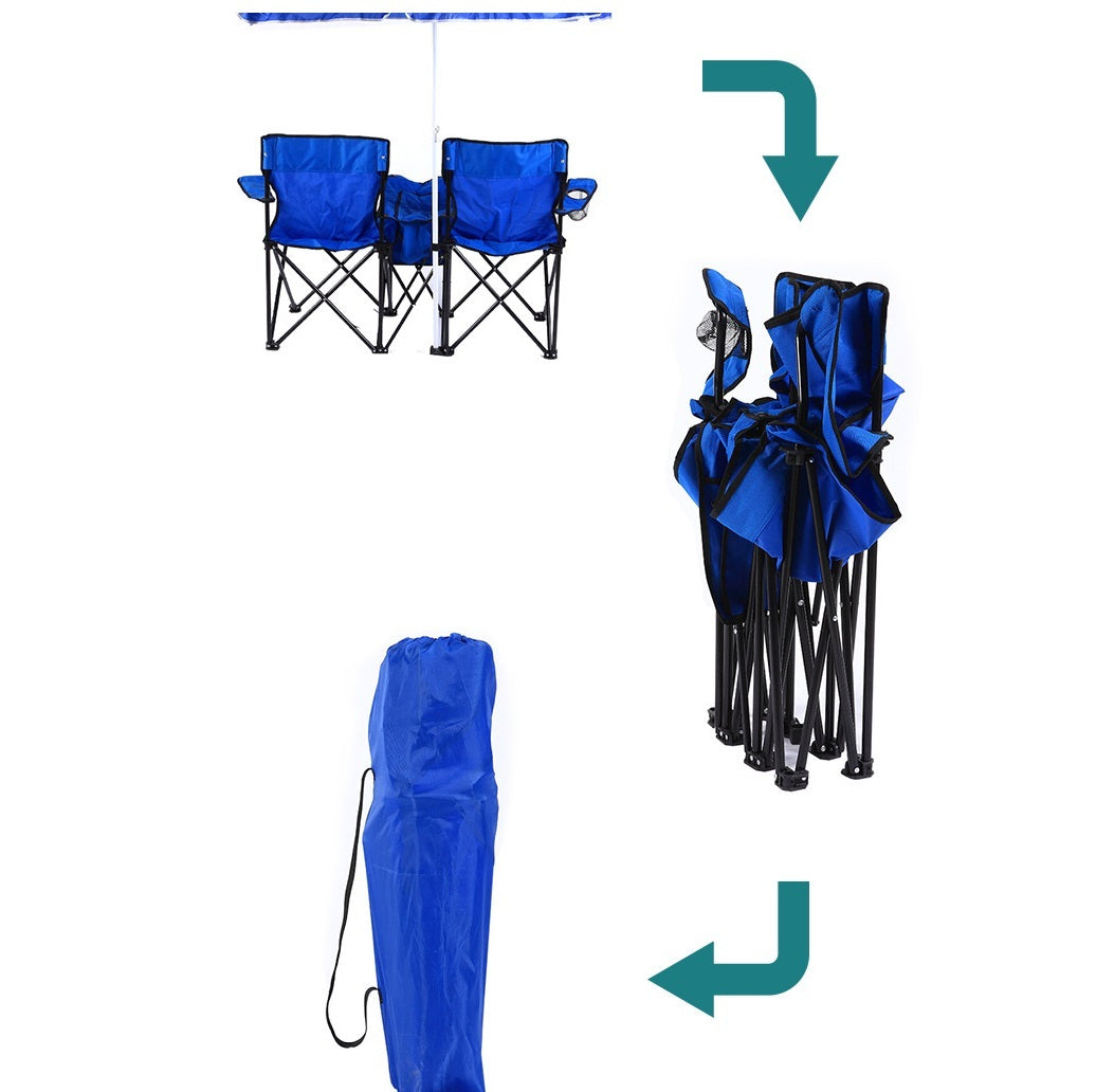Outdoor Double Portable Camping Folding Chair CJ