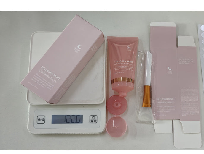 Collagen Wrapping Night Mask: Natural Ingredients for Firming, Elasticity, and Deep Hydration – Anti-Wrinkle Solution for Radiant Skin Care.