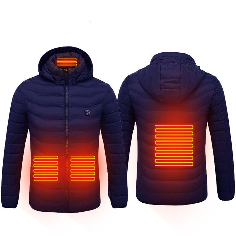 New Heated Jacket Coat USB Electric Jacket Cotton Coat Heater Thermal Clothing Heating Vest Men's Clothes Winter A&S Collection