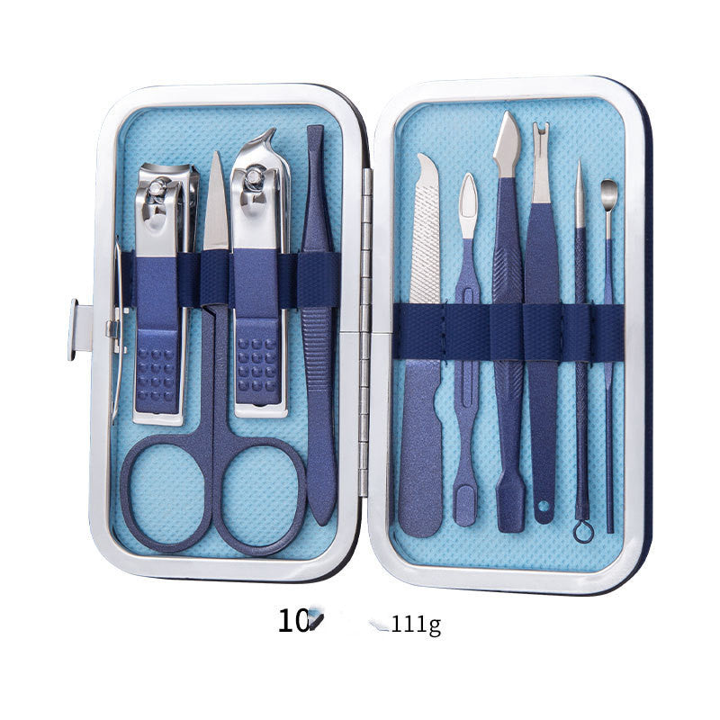 Professional Scissors Nail Clippers Set Ear Spoon Dead Skin Pliers Nail Cutting Pliers Pedicure Knife Nail Groove Trimmers A&S Collection