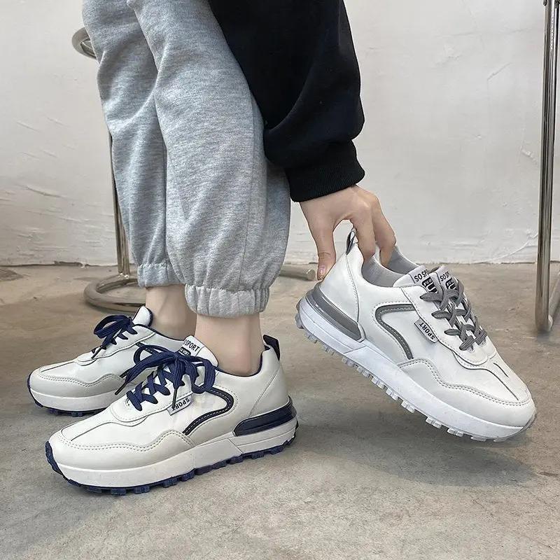 Forrest Gump-inspired sneakers: trendy all-white design, perfect for spring and a timeless academy style A&S Collection