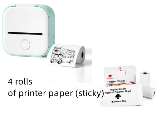 Portable Mini Thermal Label Printer: Home Photo Printer and Student Study Aid with Bluetooth Compatibility – Ideal for Price Tags and Error Correction A&S Collection