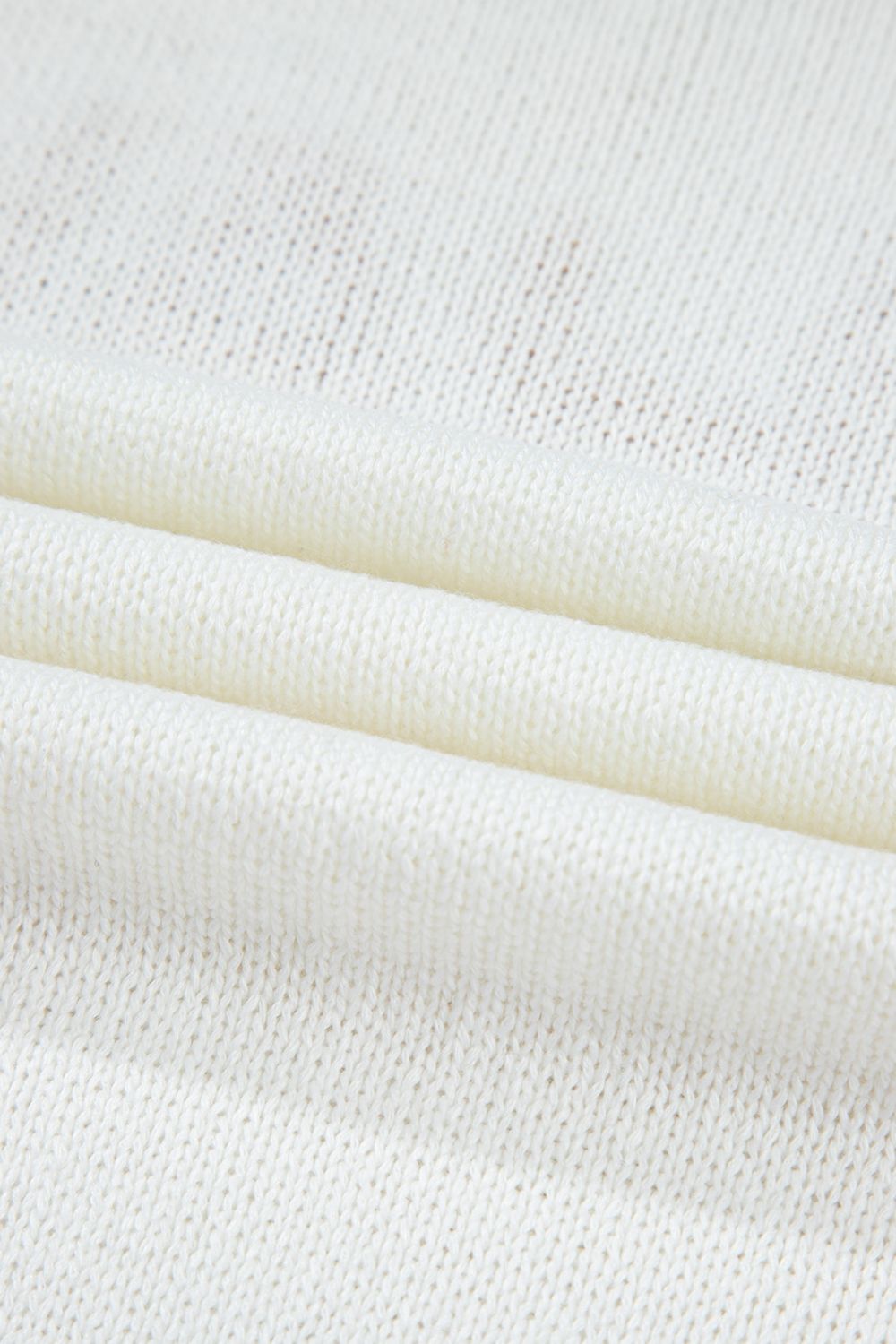 YEEHAW Stitch Edge Crew Neck Knit Top.