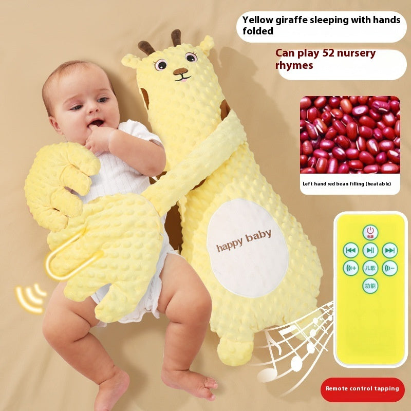 Infant Exhaust Pillow Hand Remote Controlled Soothing For Baby Sleep Cartoon Plush Toddler Comforting Hand A&S Collection