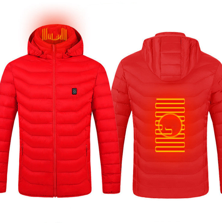 New Heated Jacket Coat USB Electric Jacket Cotton Coat Heater Thermal Clothing Heating Vest Men's Clothes Winter A&S Collection