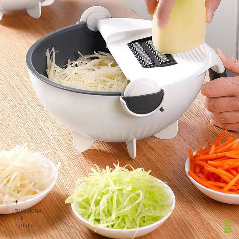 Versatile food grater and slicer with multiple attachments for various dishes A&S Collection