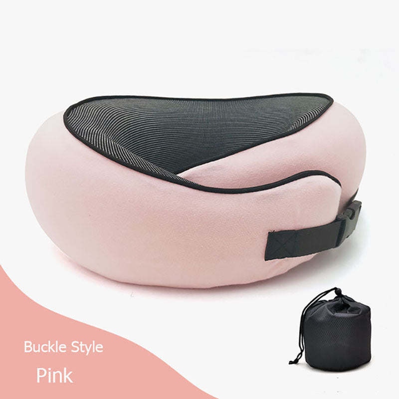 Travel Neck Pillow Non-Deformed Airplane Pillow Travel Neck Cushion Durable U-Shaped Travel Memory Cotton Nap Neck Pillow A&S Collection
