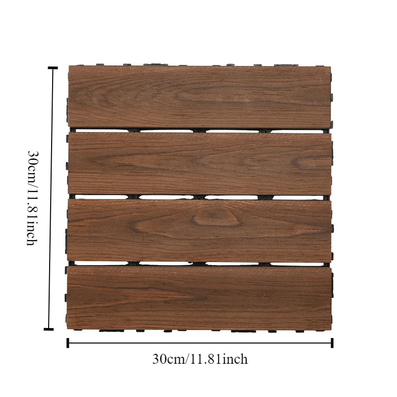 Decoration Of Household Splicing Solid Wood Flooring, Terrace, Courtyard, Outdoor Ground, Balcony Renovation, Solid Wood Floorin A&S Collection